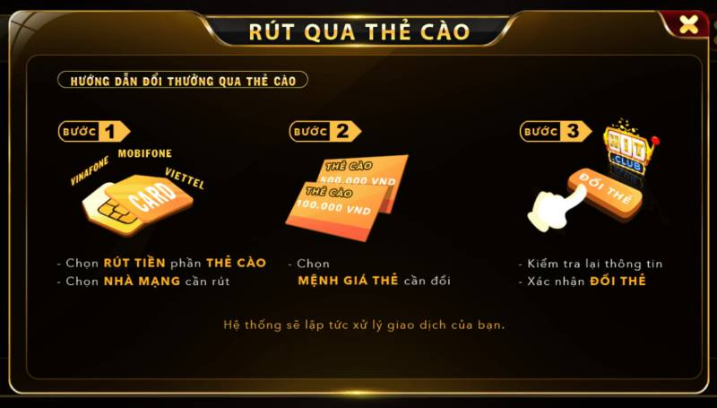 									 Rut Tien Qua The Cao